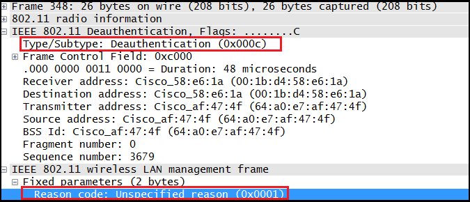 deauthentication packet